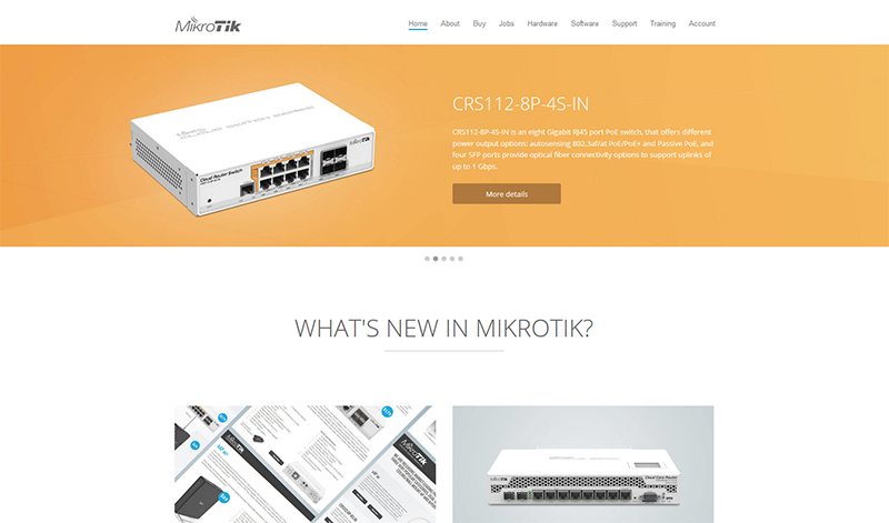 MikroTik website